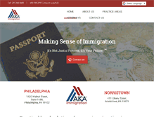Tablet Screenshot of akaimmigration.com